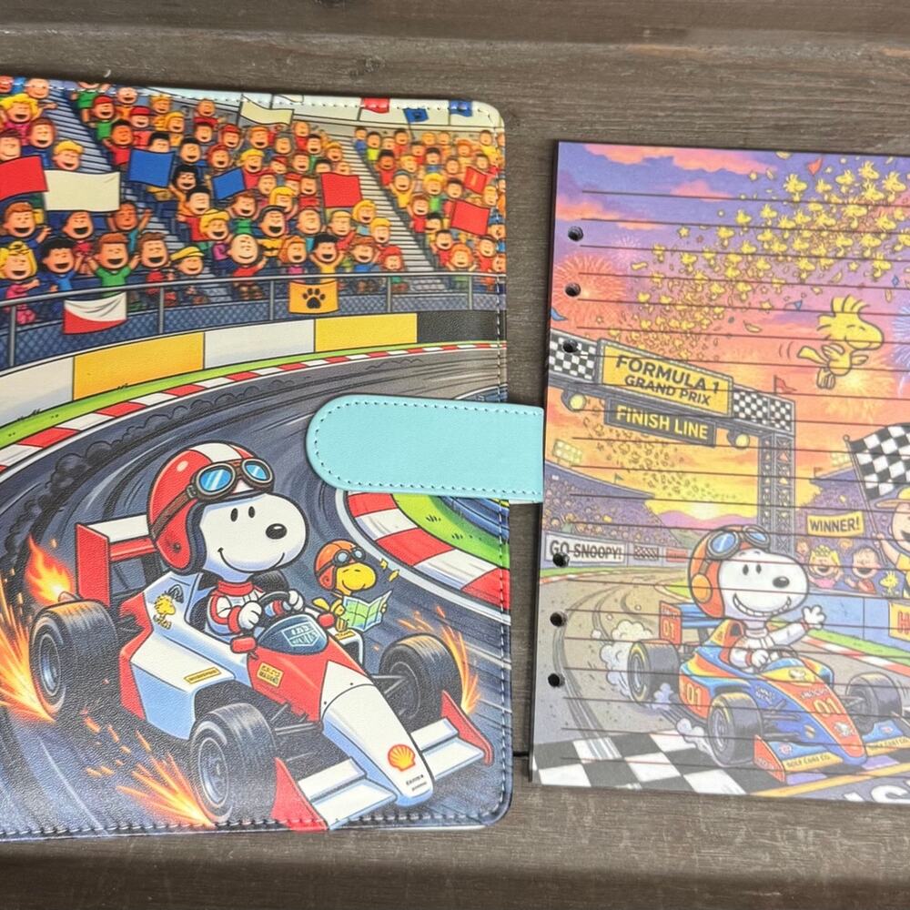 Peanuts Snoopy A5 Binder w/ matching paper